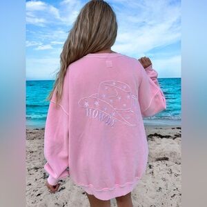 Sunkissed Coconut Pink Women's Howdy Sweatshirt